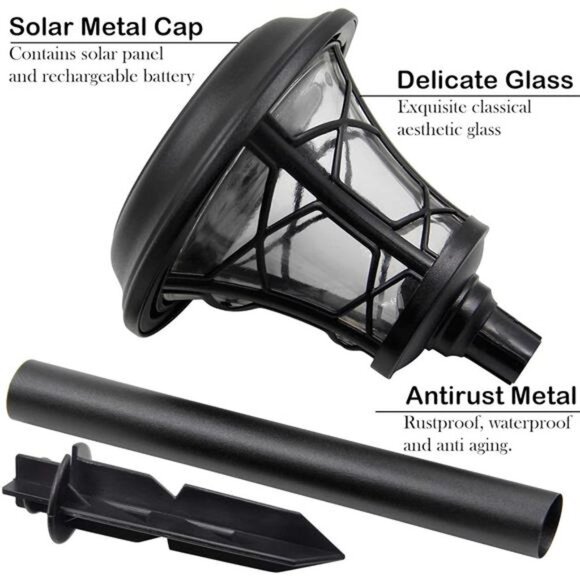 6 Pack 25 Lumen Solar Powered Pathway Lights,Super Bright SMD LED Outdoor Lights - Picture 7 of 8